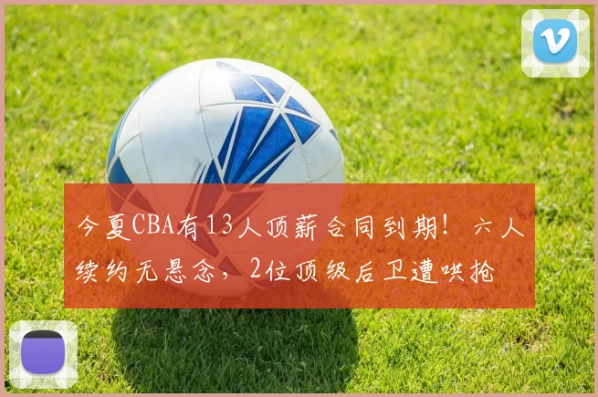 今夏CBA有13人顶薪合同到期!六人续约无悬念,2位顶级后卫遭哄抢