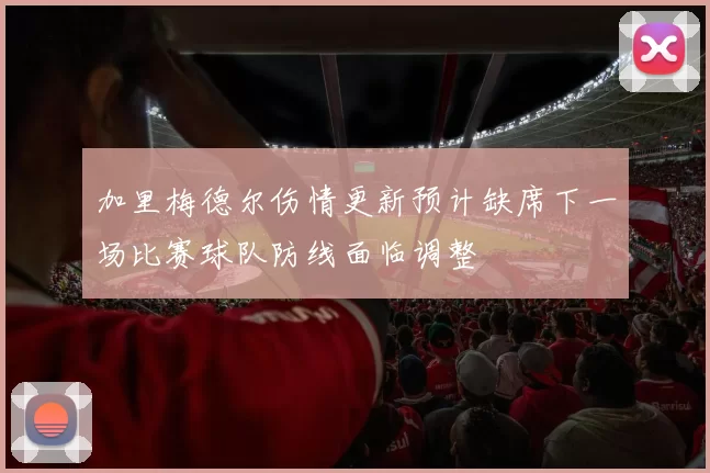 加里梅德尔伤情更新预计缺席下一场比赛球队防线面临调整